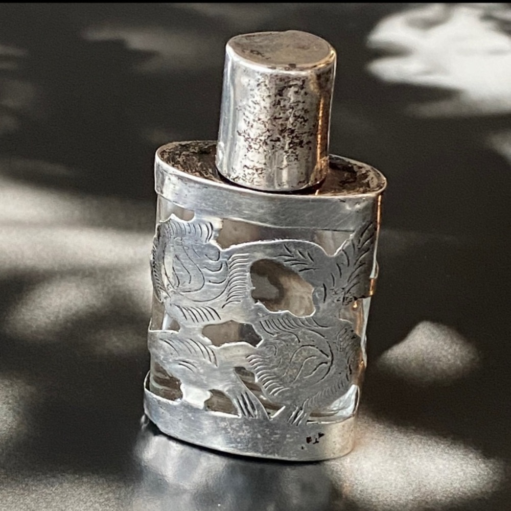 Vintage Sterling Silver Perfume Bottle